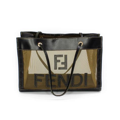 fendi バッグ 黒|fendi tote bag.